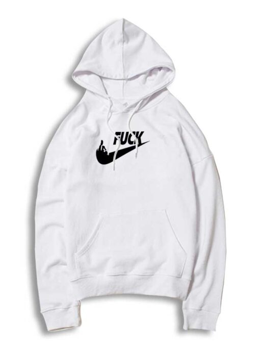 Fuck Nike Parody Middle Finger Hoodie