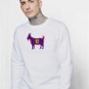 GOAT Leo Messi 10 Barca Stripes Sweatshirt