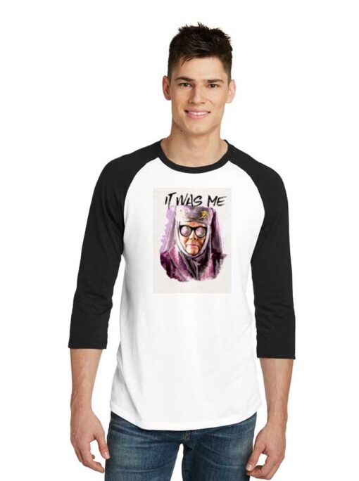 Game Of Thrones It Was Me Nun Raglan Tee