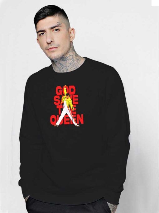 God Save The Queen And Freddie Sweatshirt