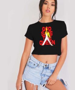 God Save The Queen And Freddie Crop Top Shirt