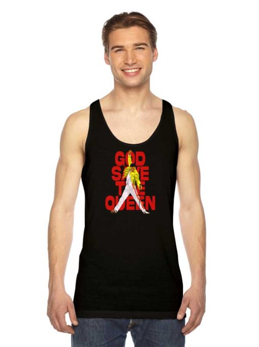 God Save The Queen And Freddie Tank Top