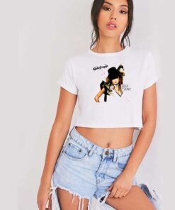 Goldfrapp Black Cherry Dogs Girl Crop Top Shirt