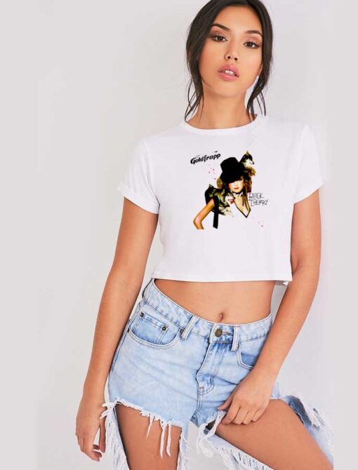 Goldfrapp Black Cherry Dogs Girl Crop Top Shirt