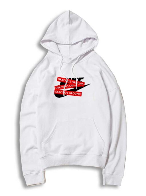 Gracious Ground Nike Red Logo Hoodie