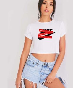 Gracious Ground Nike Red Logo Crop Top Shirt