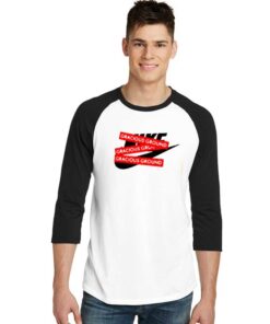 Gracious Ground Nike Red Logo Raglan Tee