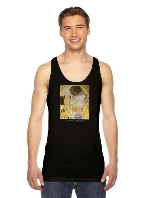 Gustav Klimt Kiss Vintage Painting Tank Top