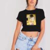 Gustav Klimt Kiss Vintage Painting Crop Top Shirt