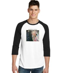 Gustav Klimt Morte E Vita Raglan Tee