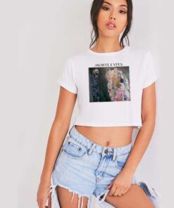 Gustav Klimt Morte E Vita Crop Top Shirt