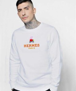 Hermes Paris And Bycicle Peppa Pig Sweatshirt