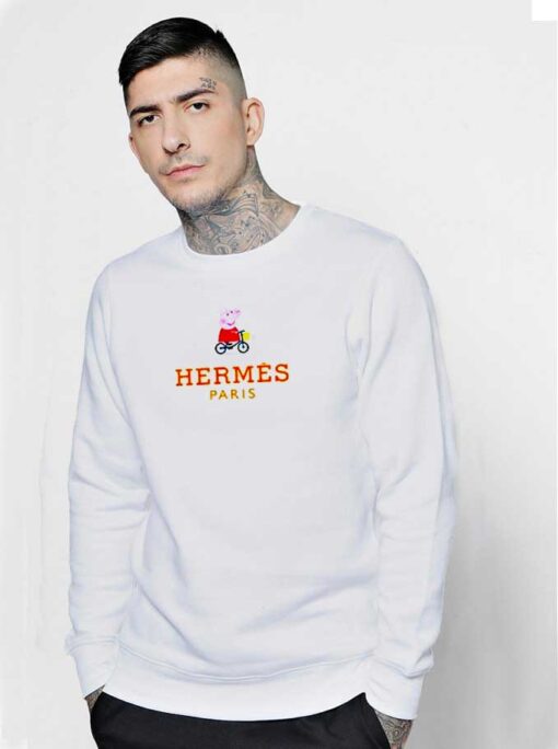 Hermes Paris And Bycicle Peppa Pig Sweatshirt