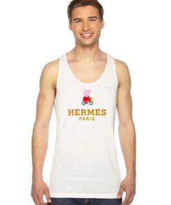 Hermes Paris And Bycicle Peppa Pig Tank Top