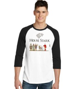 House Stark Iron Man Game Of Throne Raglan Tee