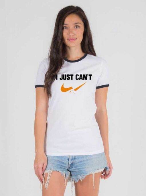 I Just Can't Nike Broken Checklist Ringer Tee