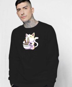 Japanese Ramen Cat Kawaii Anime Sweatshirt