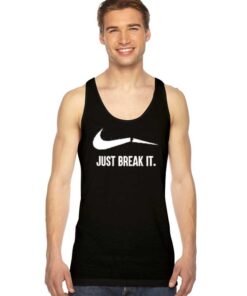 Just Break It Broken Nike Logo Tank Top