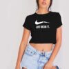 Just Break It Broken Nike Logo Crop Top Shirt