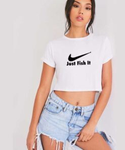 Just Fish It Nike Hook Inspired Crop Top Shirt