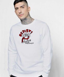 Keith Haring Resist Hand Chain Sweatshirt