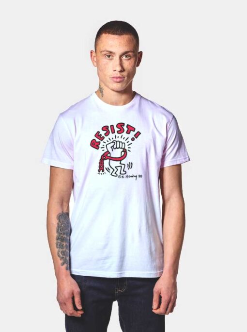 Keith Haring Resist Hand Chain T Shirt