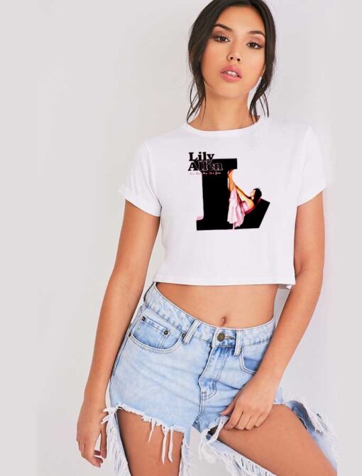 Lily Allen Its Not Me Its You Logo Crop Top Shirt