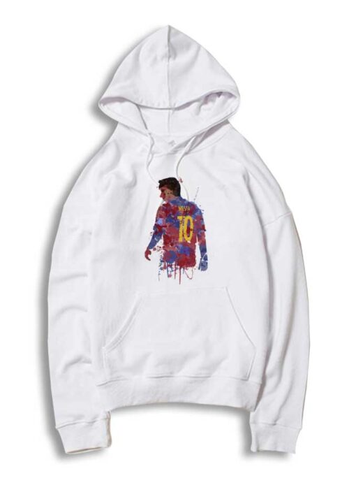 Lionel Messi 10 Watercolor Art Hoodie