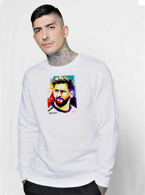 Lionel Messi WPAP Painting Sweatshirt