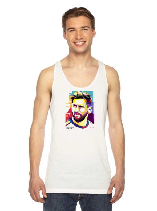 Lionel Messi WPAP Painting Tank Top