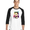 Lionel Messi WPAP Painting Raglan Tee