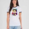 Lionel Messi WPAP Painting Ringer Tee