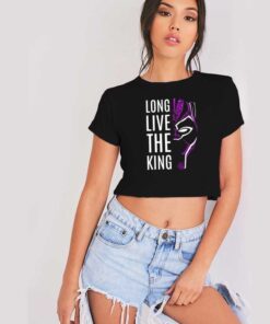 Long Live The King Black Panther Crop Top Shirt