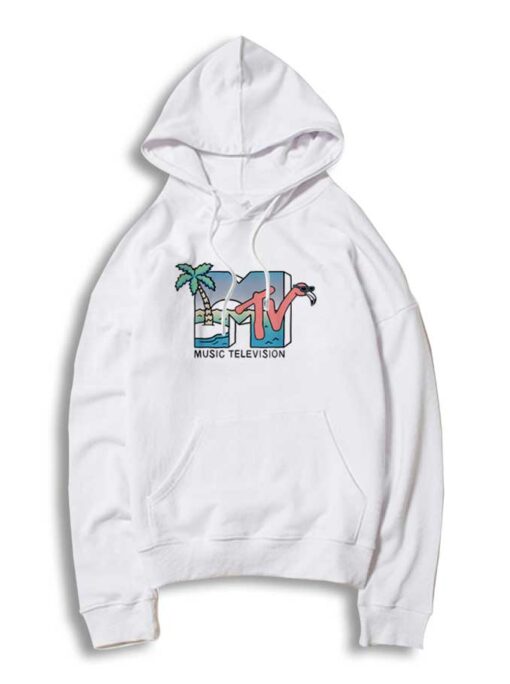 MTV Beach Island Flamingo Pink Hoodie