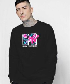 MTV Music Television Flower Logo Sweatshirt