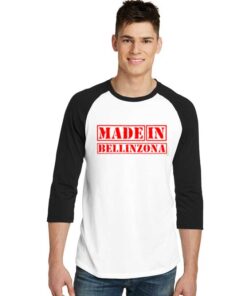 Made in Bellinzona Switzerland Nation Raglan Tee