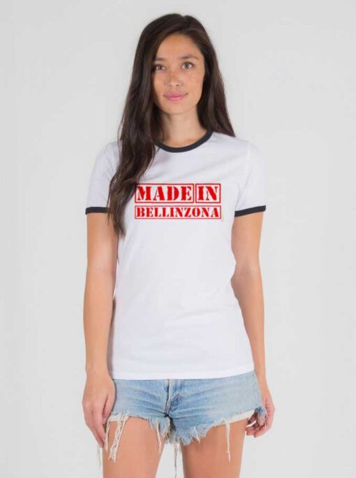 Made in Bellinzona Switzerland Nation Ringer Tee