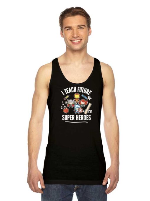 Marvel Avengers I Teach Super Heroes Chibi Tank Top