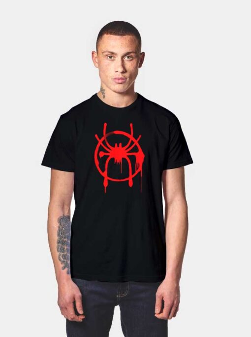 Marvel SpiderMan Into the Spider Verse Dripping T Shirt