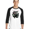 Massive Attack Collected Black Rose Raglan Tee