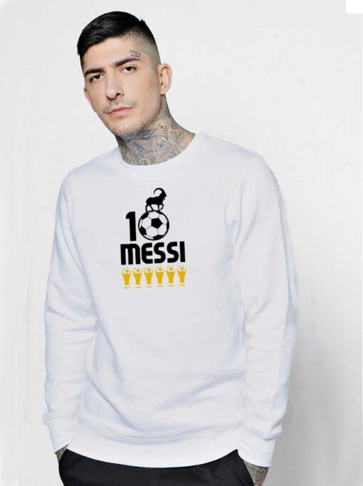 Messi 10 GOAT Six Ballon d'Or Sweatshirt