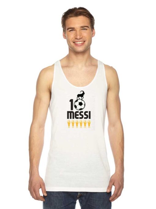 Messi 10 GOAT Six Ballon d'Or Tank Top