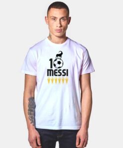 Messi 10 GOAT Six Ballon d'Or T Shirt