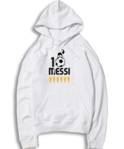 Messi 10 GOAT Six Ballon d'Or Hoodie
