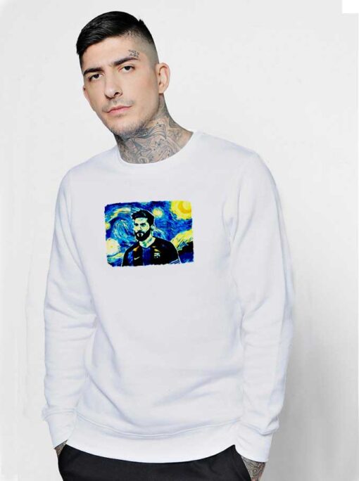 Messi Starry Night Van Gogh Style Sweatshirt