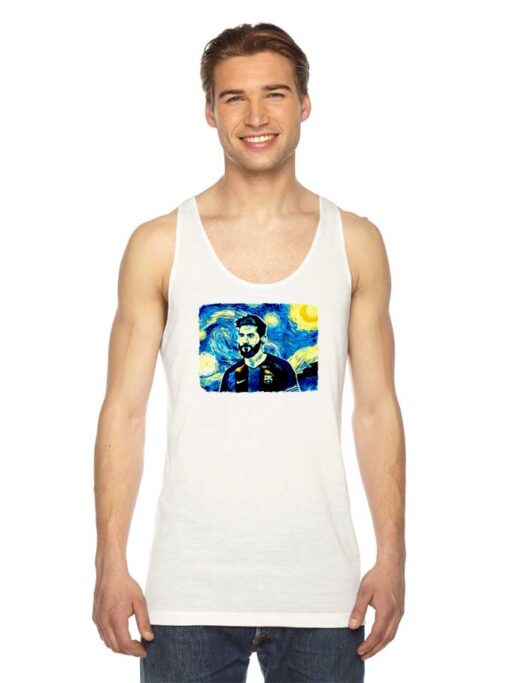 Messi Starry Night Van Gogh Style Tank Top