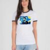 Messi Starry Night Van Gogh Style Ringer Tee