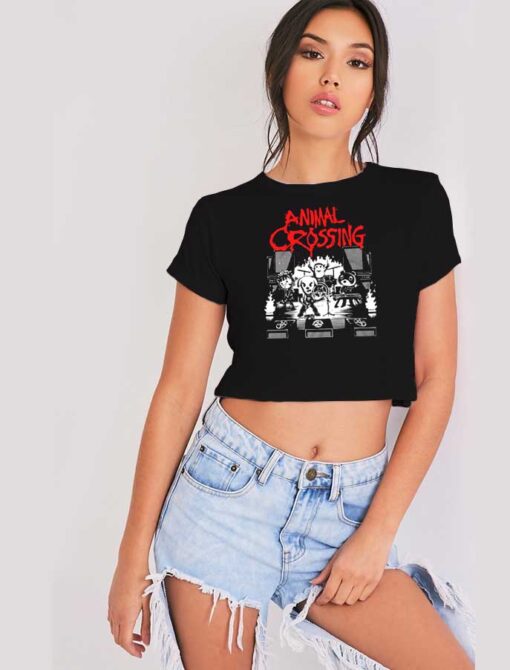 Metal Band Of Animal Crossing Crop Top Shirt