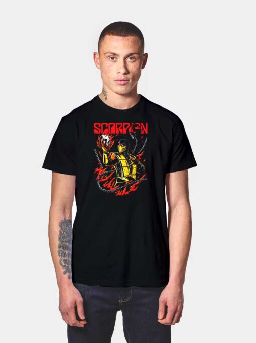 Mortal Kombat Skull of Change Scorpion T Shirt