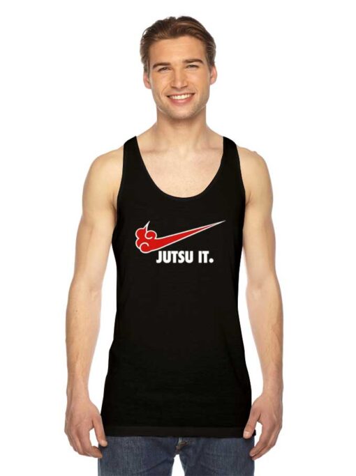 Naruto Jutsu It Akatsuki Nike Red Cloud Tank Top